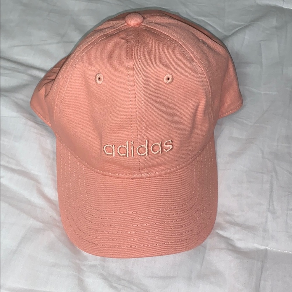 peach adidas hat